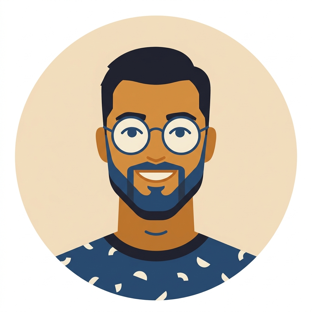 Vista previa del prompt: Avatar ilustrado de perfil con estilo plano