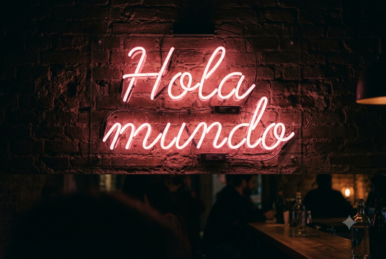 Vista previa del prompt: Rótulo de neón para escaparate y redes