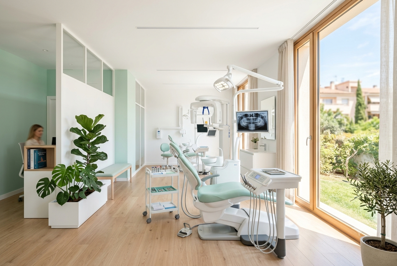 Vista previa del prompt: Imagen de clínica dental moderna y luminosa